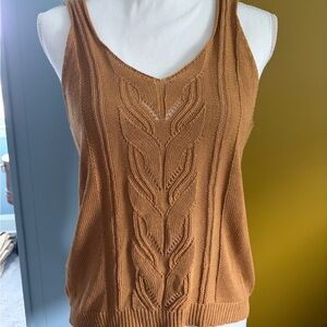Women's Knit Tank Top - Gold